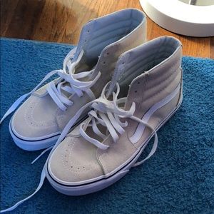 NWOT Cream/White Vans